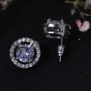 Foto 3 | Foto 3 | Pendientes Huoguo Con Circonitas Para Mujer Color Cobre - Venta Internacional.
