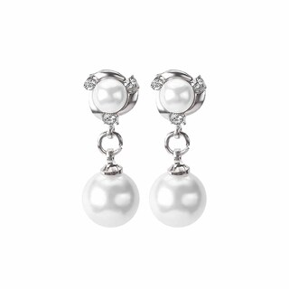 Foto 1 | Foto 1 | Pendientes Huoguo Fashion Con Diamantes Y Perlas Para Mujer - Venta Internacional.