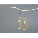 Pendientes Huoguo Lily De Plata De Ley 925 Bañados En Oro - Venta Internacional.