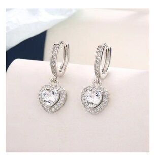 Foto 2 | Foto 2 | Pendientes Aretes Colgantes De Joyeria Plata 925 Moda Mujer
