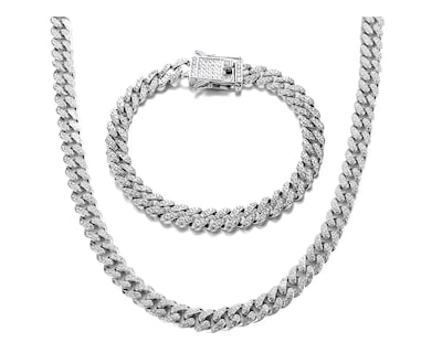 Foto 1 | Foto 1 | Pulsera y Cadena de Chapa de Plata Malubero