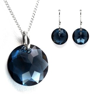 Foto 1 | Foto 1 | Collar y Aretes Joyería Zvezda Classic Azul con Plata