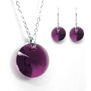 Foto 1 | Foto 1 | Collar y Aretes Joyería Zvezda Xilion Amatista con Plateado