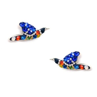 Foto 2 | Foto 2 | Collar y Aretes Joyería Zvezda Colibrí Multicolor con Plateado