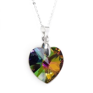 Foto 2 | Foto 2 | Collar y Aretes Joyería Zvezda Heart Multicolor con Plata