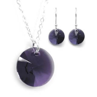 Foto 1 | Foto 1 | Collar y Aretes Joyería Zvezda Xilion Violeta