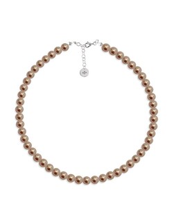 Foto 2 | Foto 2 | Collar y Aretes Joyería Zvezda Perlas de Cristal Rose Gold con Plata