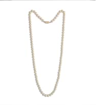 Set Collar, Pulsera y Aretes con Perla Mallorca Bijoux color Blanco