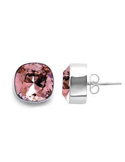 Foto 2 | Foto 2 | Aretes Joyería Zvezda ZAR-CSH12-RPE-P color Rosa Poste con Plata