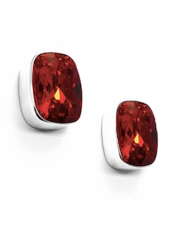 Foto 1 | Foto 1 | Aretes Joyería Zvezda ZAR-BAG18-SIA-P color Rojo Baguette Siam Poste con Plata