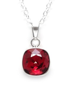 Foto 2 | Foto 2 | Collar y Aretes Zvezda Cushion Scarlet con Plata