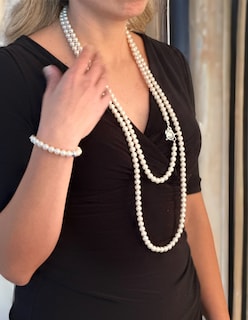 Foto 4 | Foto 4 | Collar/Aretes/Pulsera Zvezda ZET-PRL-TR-CRM color Blanco - Perlas de Cristal