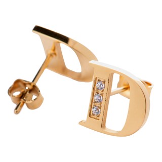 Foto 3 | Foto 3 | Collar con Aretes Letra D Luckyly color Dorado
