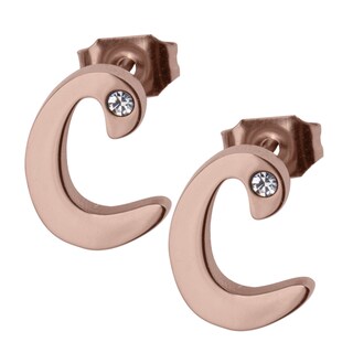 Foto 3 | Foto 3 | Set de Joyería Luckyly Yara Collar y Aretes Baño de Oro Rosa 18K Letra C para Mujer