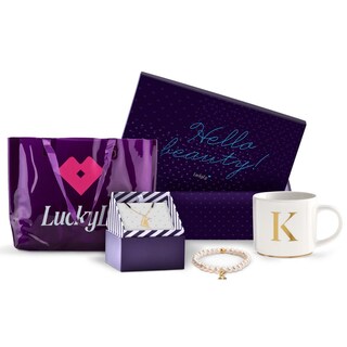 Foto 1 | Foto 1 | Kit de Regalo para Mujer Navidad de Iniciales Luckyly, Modelo Brya, Letra K