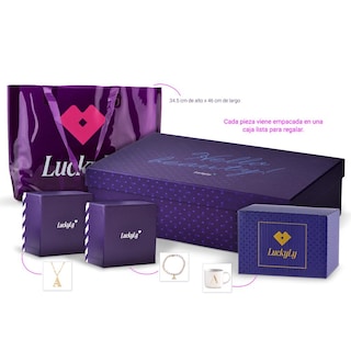 Foto 6 | Foto 6 | Kit de Regalo para Mujer Navidad de Iniciales Luckyly, Modelo Brya, Letra K