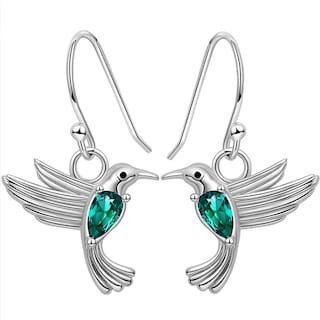 Foto 1 | Foto 1 | Pendientes Colibrí De Plata 925 Con Circonita Para Mujer - Venta Internacional.