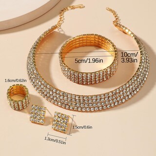 Foto 4 | Foto 4 | Conjunto De Joyas Huoguo Water Drop Para Mujer - Venta Internacional.