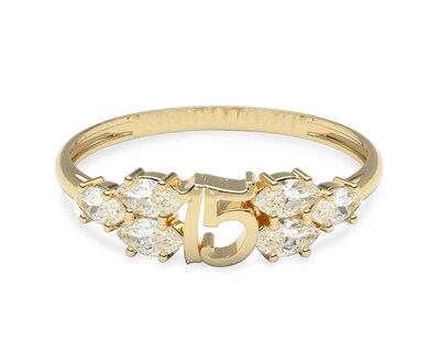 Foto 2 | Foto 2 | Anillo de Oro 10k Amelie Joyas A-3074 Talla 7-7.5 para Dama
