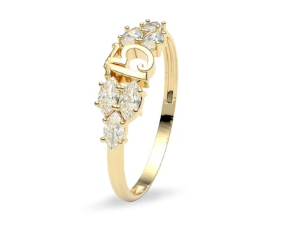 Foto 1 | Foto 1 | Anillo de Oro 10k Amelie Joyas A-3074 Talla 6-6.5 para Dama