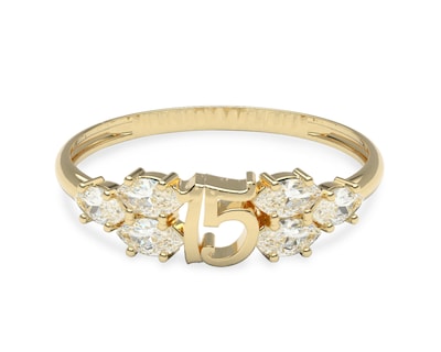 Foto 2 | Foto 2 | Anillo de Oro 10k Amelie Joyas A-3074 Talla 6-6.5 para Dama