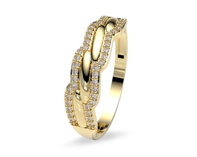 Foto 1 | Foto 1 | Anillo Churumbela Amelie Joyas CH-1680 Oro 10k Talla 8-8.5