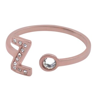 Foto 2 | Foto 2 | Anillo Luckyly Baño de Oro Rosa 18k y Zirconia Cúbica Layla Letra Z para Mujer