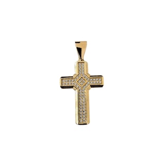 Foto 1 | Foto 1 | Dije Crixus Joyería Cruz de Oro 10k y Piedra Zirconia para Hombre