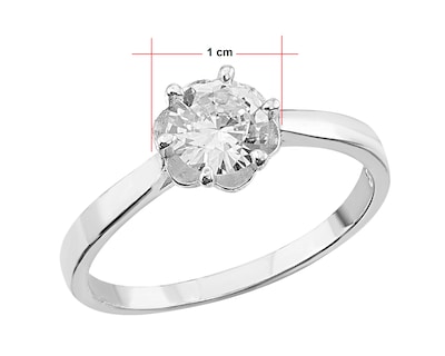 Foto 4 | Foto 4 | Anillo Solitario de Plata Horoz #8