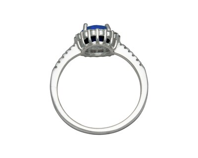 Foto 4 | Foto 4 | Anillo Solitario de Plata Horoz Piedra Azul #7