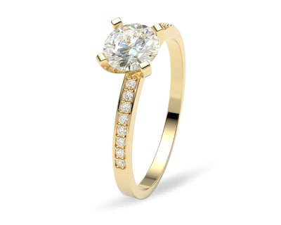 Foto 1 | Foto 1 | Anillo De Compromiso Catalina Amelie Joyas Oro 10k Nro. 6-6.5