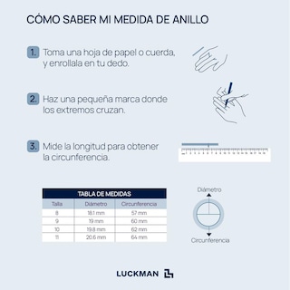 Foto 6 | Foto 6 | Anillo para Hombre Luckman Giratorio