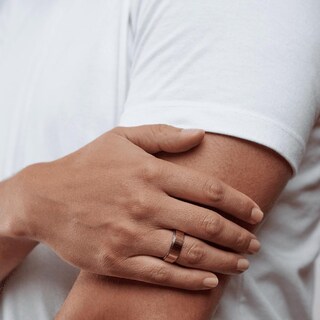 Foto 4 | Foto 4 | Anillo Giratorio Antiansiedad Luckman Axel Oro Talla 11 para Hombre