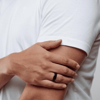 Foto 4 | Foto 4 | Anillo Luckman Axel Negro para Hombre