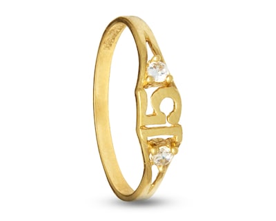 Foto 2 | Foto 2 | Anillo 15 Años Circonias #5 Horoz Oro 10k C1122