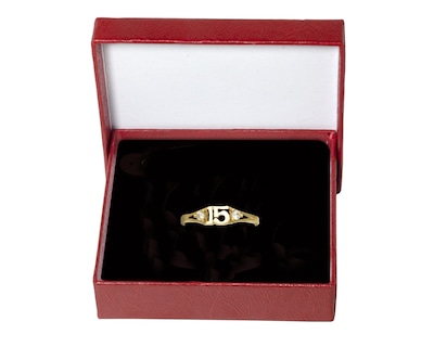 Foto 5 | Foto 5 | Anillo 15 Años Circonias #5 Horoz Oro 10k C1122