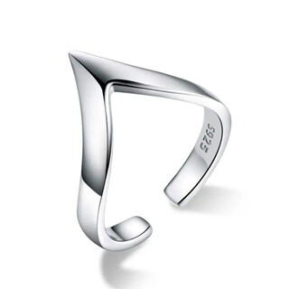 Foto 1 | Foto 1 | Anillo Geométrico De Plata .925, Talla Ajustable