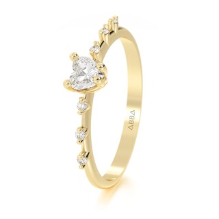 Foto 2 | Foto 3 | Anillo De Promesa Oro 10k Dalia Abba Joyas Talla 5