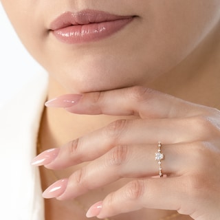 Foto 4 | Foto 4 | Anillo de Promesa Oro 10k Dalia Abba Joyas Talla 4.5