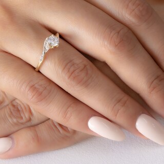 Foto 4 | Foto 4 | Anillo De Compromiso Oro 10k Bella Abba Joyas Talla 6