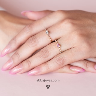 Foto 4 | Foto 4 | Anillo De Promesa Dalia 10k Oro Talla 4.5
