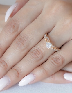 Foto 4 | Foto 4 | Anillo de Compromiso Oro 14k Vintage Thin Abba Joyas Talla 4.5