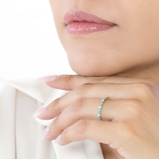 Foto 4 | Foto 4 | Churumbela Oro 10k Marquise Piedra Turquesa Abba Joyas Talla 4.5