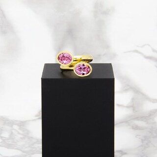 Foto 2 | Foto 2 | Anillo Bañado en Oro 14k con Cristal para Mujer