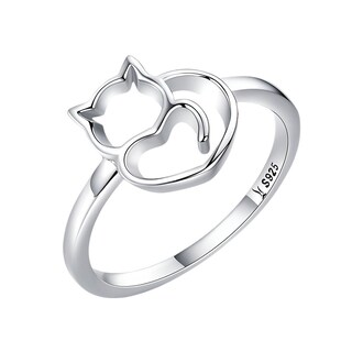 Foto 1 | Foto 1 | Anillo Miow Cat's Love Plata .925 N° 7