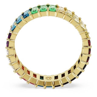 Foto 4 | Foto 4 | Anillo Swarovski Matrix Band Con Piedras Tipo Baguette Multicolores - Venta Internacional.