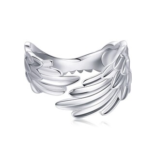 Foto 1 | Foto 1 | Anillo Chulada De Plata .925 En Forma De Alas De Talla Ajustable Y Chapa De Platino