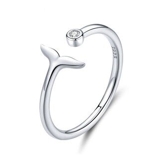 Foto 1 | Foto 1 | Anillo Chulada, Cola De Sirena De Plata .925 Con Chapa De Platino