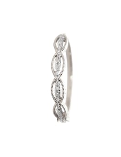 Foto 2 | Foto 2 | Churumbela Lucie de Diamantes de Oro Blanco de 14k Talla 6