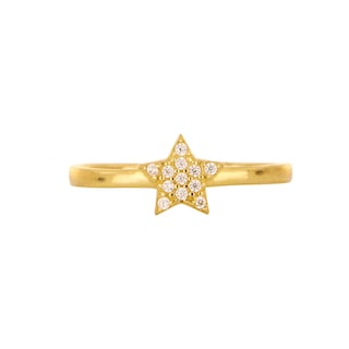 Foto 2 | Foto 2 | Anillo Zekie 7146 Oro 10k Amarillo Estrella Con Zirconias
